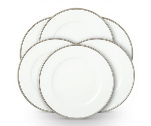 Тарелка обеденная Wilshire Dinner Plate Silver/White