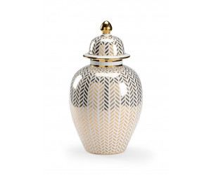 Ваза Herringbone Coverd Urn - Gold