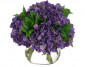 Цветы Orchid Dendrobium, Green Glass Flute Vase