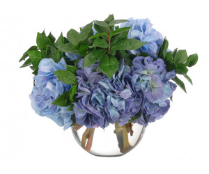 Цветы Hydrangea, Blue Purple, Glass Bubble