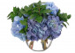 Цветы Hydrangea, Blue Purple, Glass Bubble