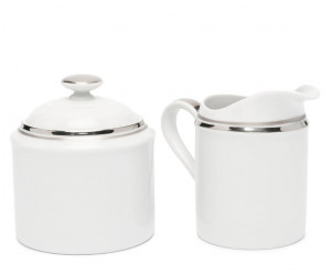 Комплект сливочников Wilshire Creamer Set Silver/White