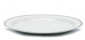Тарелка Wilshire Oval Platter Silver/White