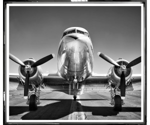 Постер DC-3 Aeroplane, Contemporary Chrome 429