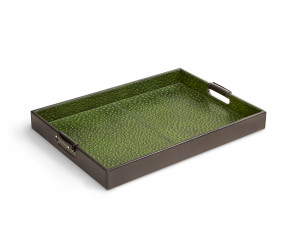 Поднос Carmine Leather Tray