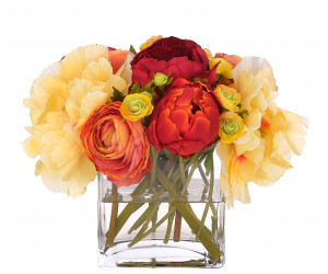 Цветы Peony Ranunculus, Faux Watergarden