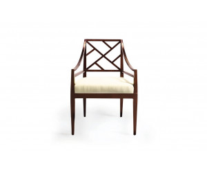 Стул с подлокотниками Rosenau Wood Back Arm Chair 50011