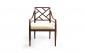 Стул с подлокотниками Rosenau Wood Back Arm Chair 50011
