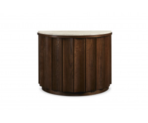 Комод Bridgeton Demilune Chest With Travertine Top