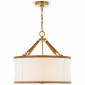 Подвес Broomfield Small Hanging Shade in Natural Brass and Saddle Leather