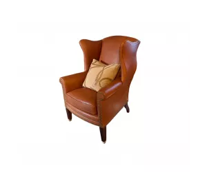 Кресло The Althorp Wingback Upholstered Chair (Leather: L9378-30)