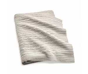 Плед Cable Cashmere Light Heather Grey