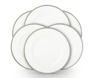 Тарелка обеденная Wilshire Dinner Plate Silver/White