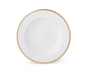Тарелка для супа Wilshire Soup Bowl Gold/White