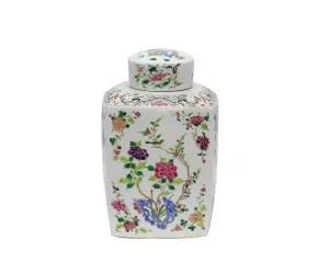 Ваза для чая Chinoiserie Floral Cylinder мультицветная