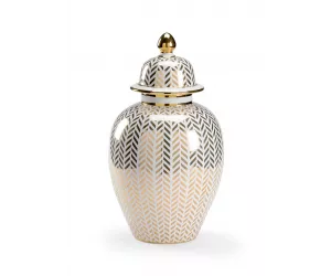 Ваза Herringbone Coverd Urn - Gold