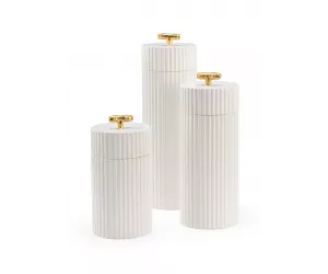 Сет ваз White Bamboo Canisters