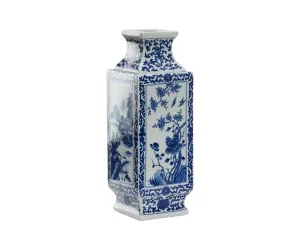 Ваза Dynasty Blue and White Landscape