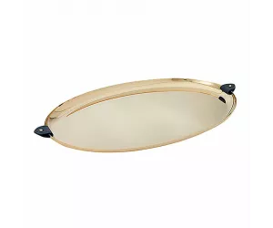 Поднос Wyatt Gold / Navy овальный