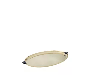 Поднос Wyatt Gold / Navy овальный