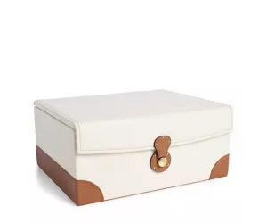 Шкатулка Ryan Box Cream / Saddle