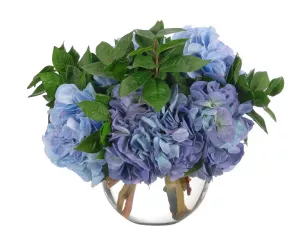 Цветы Hydrangea, Blue Purple, Glass Bubble