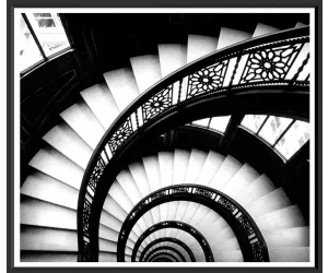 Постер в раме Spiral Staircase
