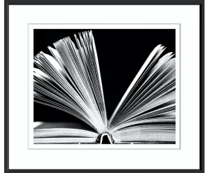 Постер Open book, contemporary black