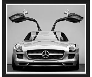Постер 2014 Mercedes SLS Gull-Wing, Contemporary Black