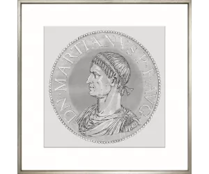 Постер Goltzius Coins Grey 7, рамка 424