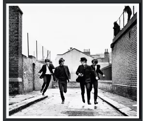 Постер The Beatles In Hard Day'S Night