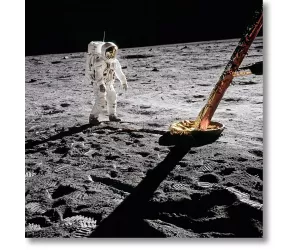 Постер Aldrin, Apollo 11, Inspecting the Eagle-NON