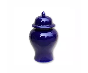 Ваза Кобальт Блю Темпл (Cobalt Blue Temple ), средняя