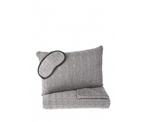 Дорожный набор РЛ Кейбл Кашмир Трэвел Сет, Модерн Чарcoaл (RL Cable Cshmr Travel Set, Modern Charcoal)
