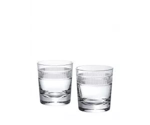 Комплект стаканов Лангли Дабл-Олд-Фэшенд Уайт (Langley Double-Old-Fashioned Set S/2 White), сет из 2