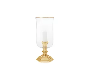 Подсвечник Классик Хуррикан (Classic Hurricane Brass Small), малый, латунь