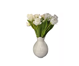 Цветок Тюльпан (Tulip White Green, 1 шт)