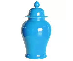 Ваза Темпл (Turquoise Temple, бирюзовая), большая