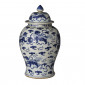 Ваза бело-голубая Foo Dog Temple Jar