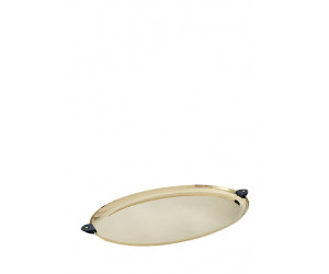 Поднос Wyatt Gold / Navy овальный