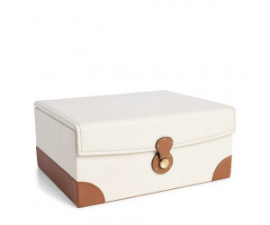 Шкатулка Ryan Box Cream / Saddle