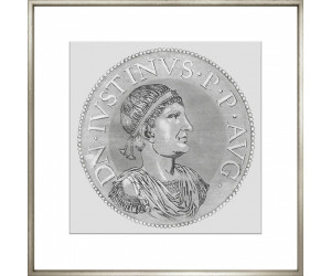 Постер Goltzius Coins Grey 2, рамка 424