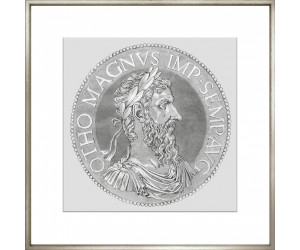 Постер Goltzius Coins Grey 9, рамка 424